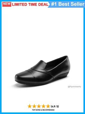 Women's Orthopedic Loafers Faux Leather Slip-On Work Shoes Arch Support